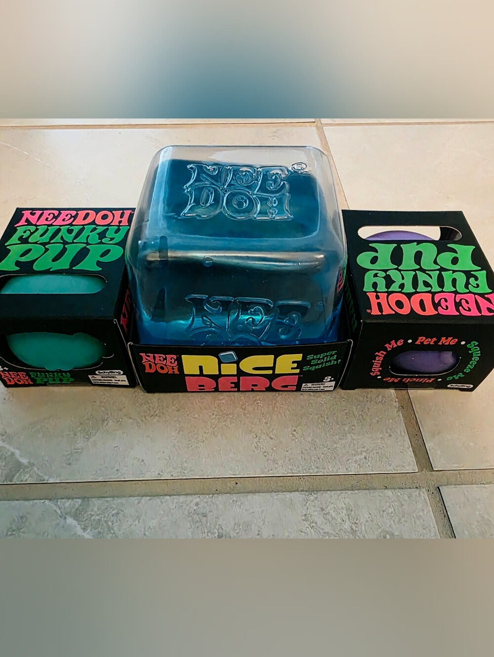 NeeDoh Nice Berg Blue Funky Pup Purple And Blue